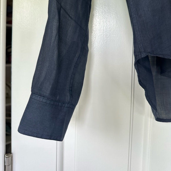 Theory Navy Button-Up Shirt - Picture 2 of 4